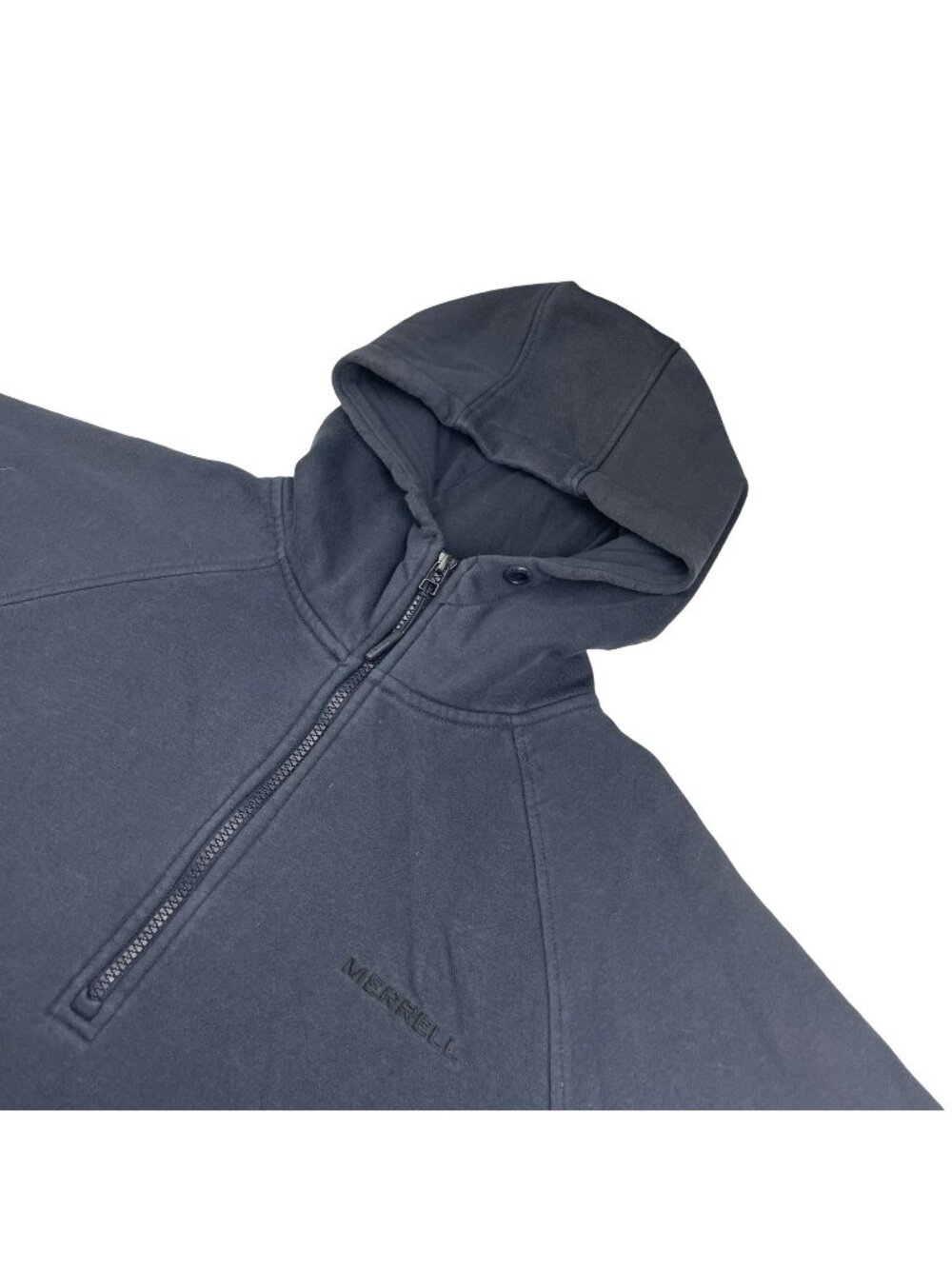 Merrell Men's 1/4 Zip Pullover Hoodie Navy Blue • Medium